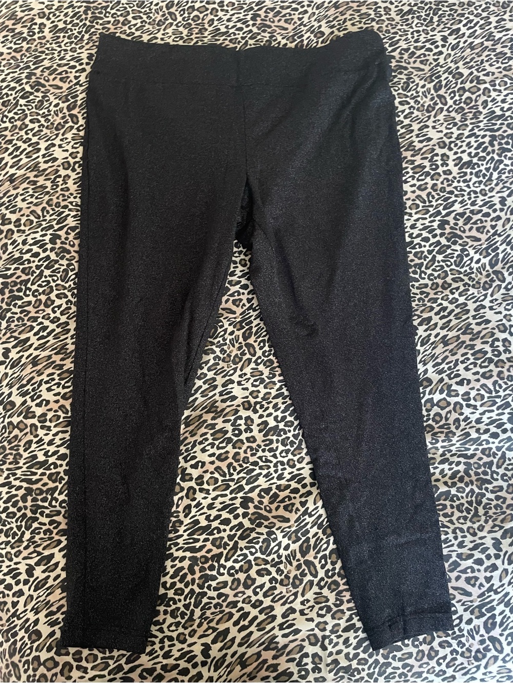 Black Shimmer Leggings